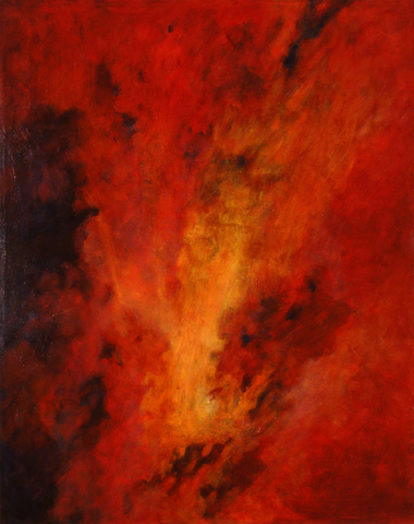 RED VISION, 2002. Oil. 54 x 42 in. Collection of Atlanta Gas Light, Inc.